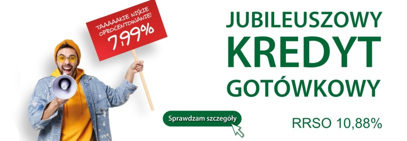 Jubileuszowy kredyt gotówkowy