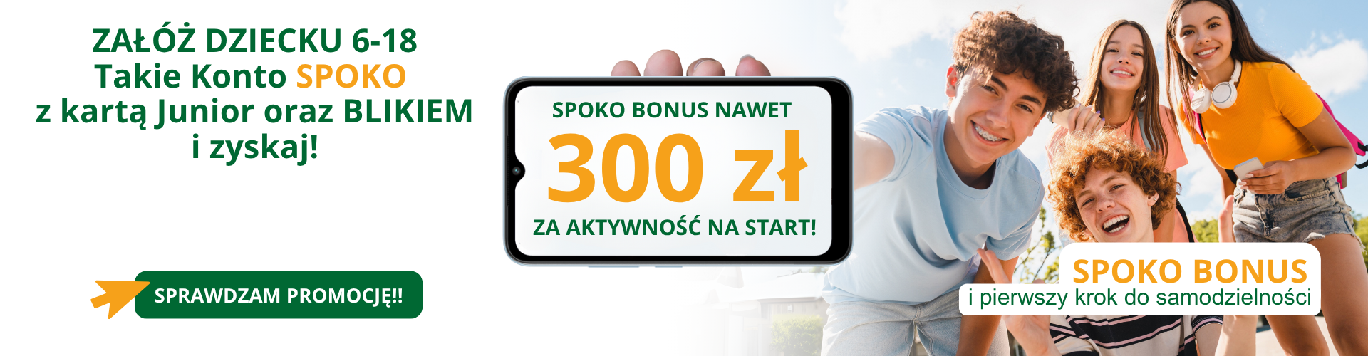 SPOKO bonus 300 zł ESBANK Młode Wilki